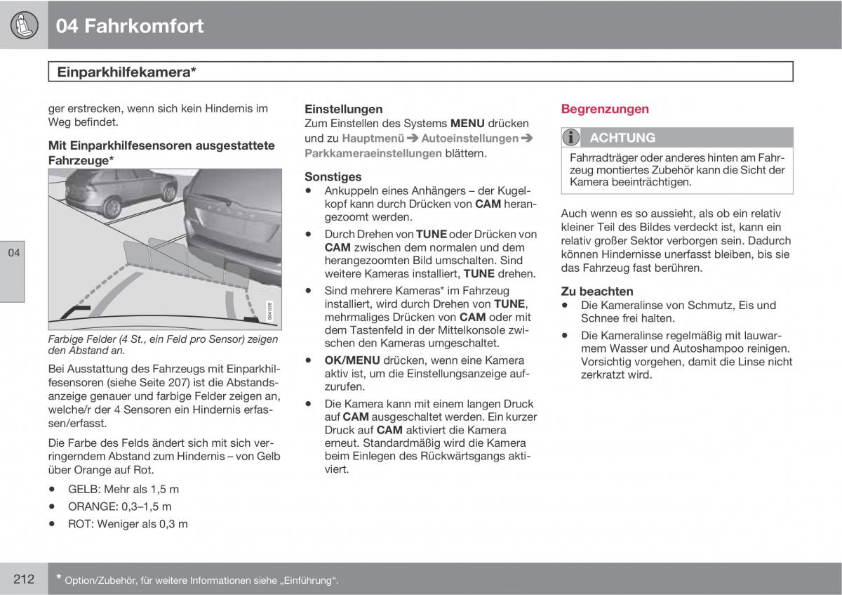 Volvo XC60 I 1 Handbuch / page 212
