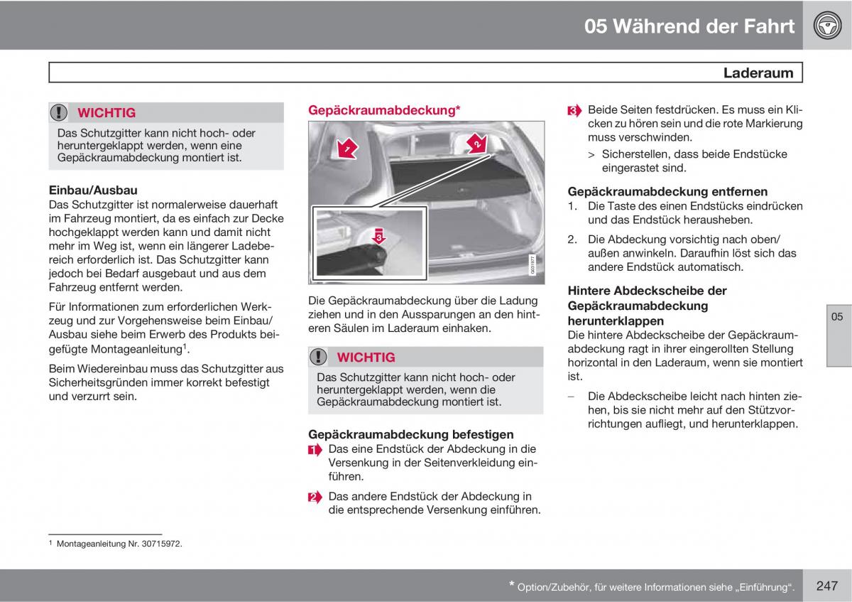Volvo XC60 I 1 Handbuch / page 247