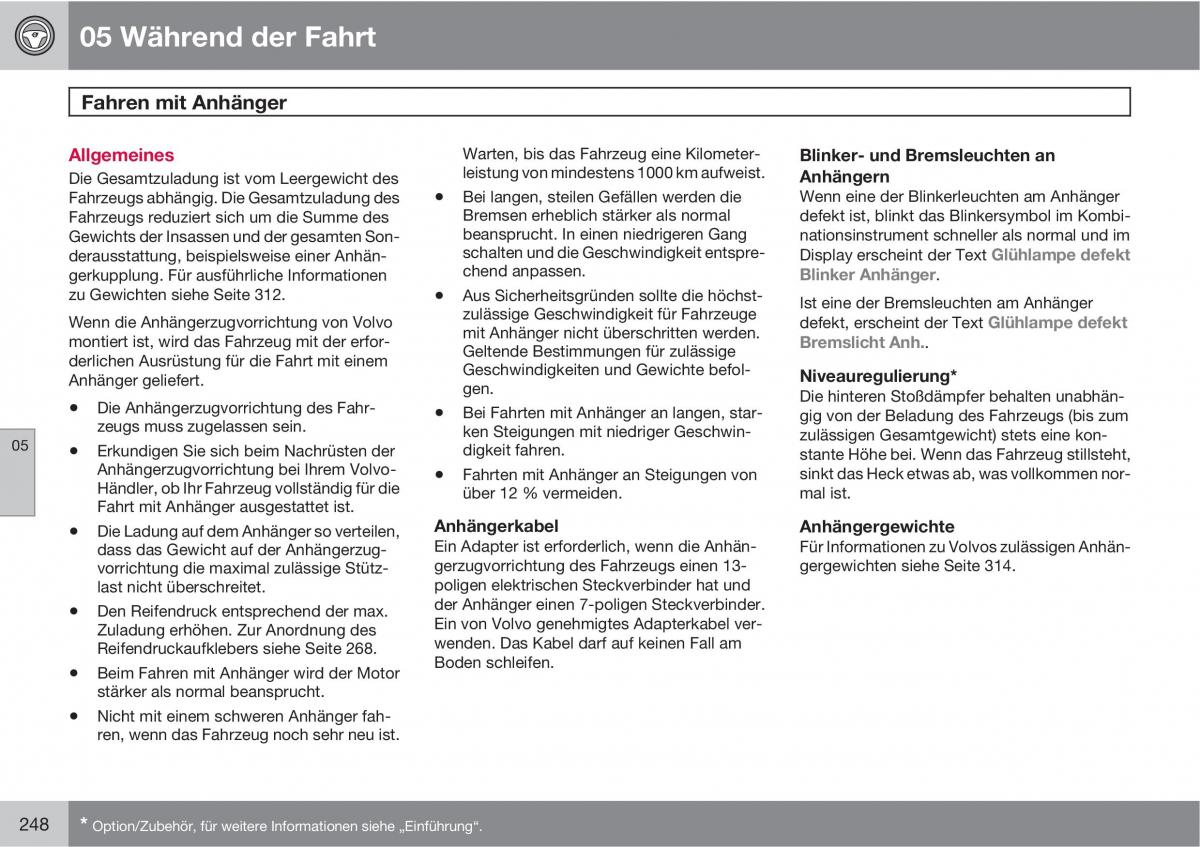 Volvo XC60 I 1 Handbuch / page 248