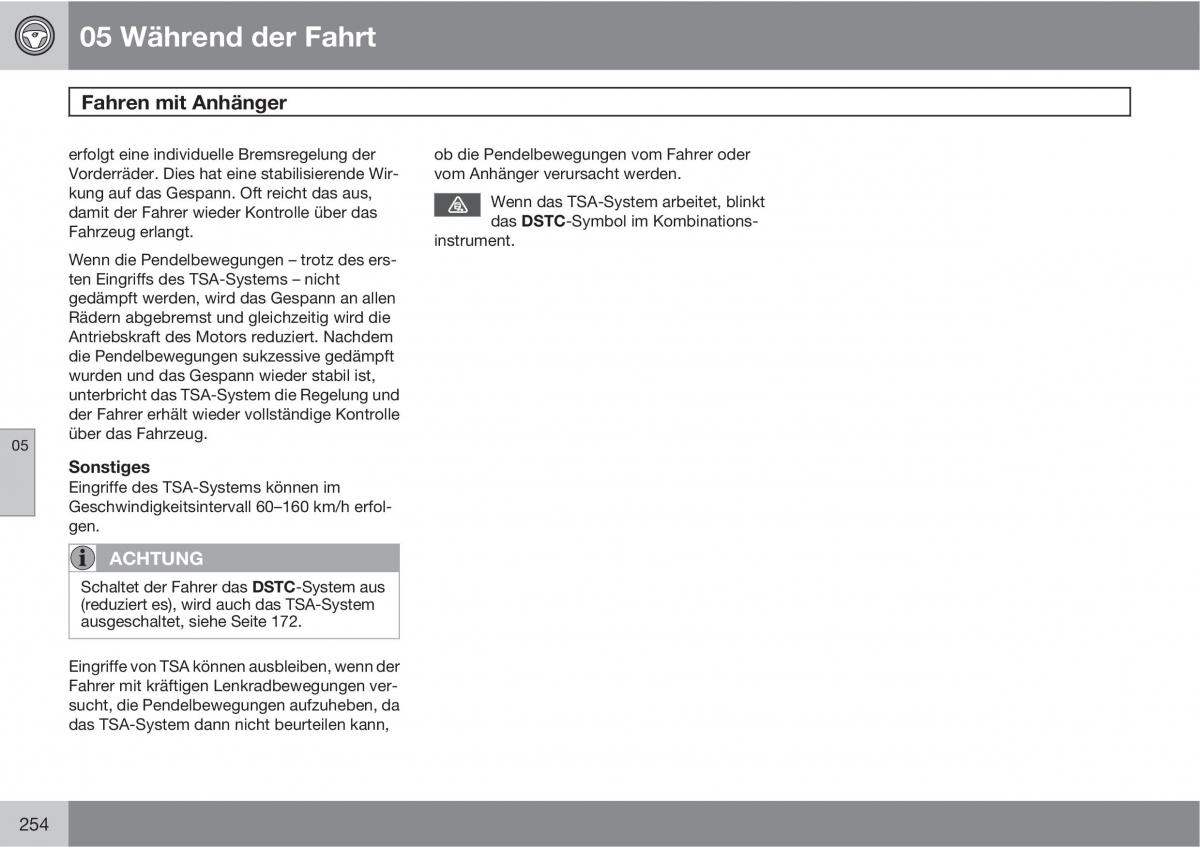 Volvo XC60 I 1 Handbuch / page 254