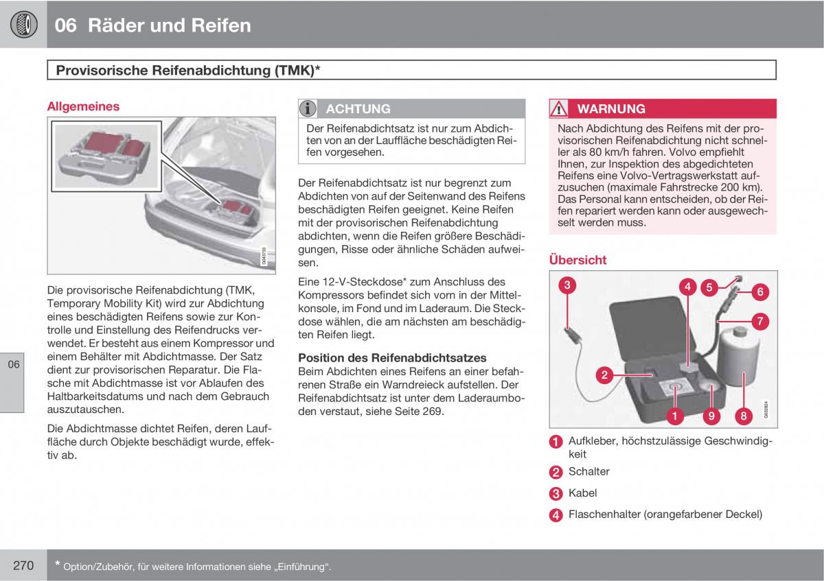 Volvo XC60 I 1 Handbuch / page 270