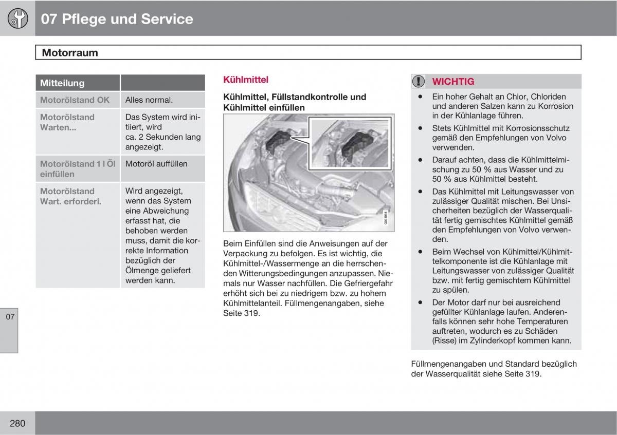 Volvo XC60 I 1 Handbuch / page 280