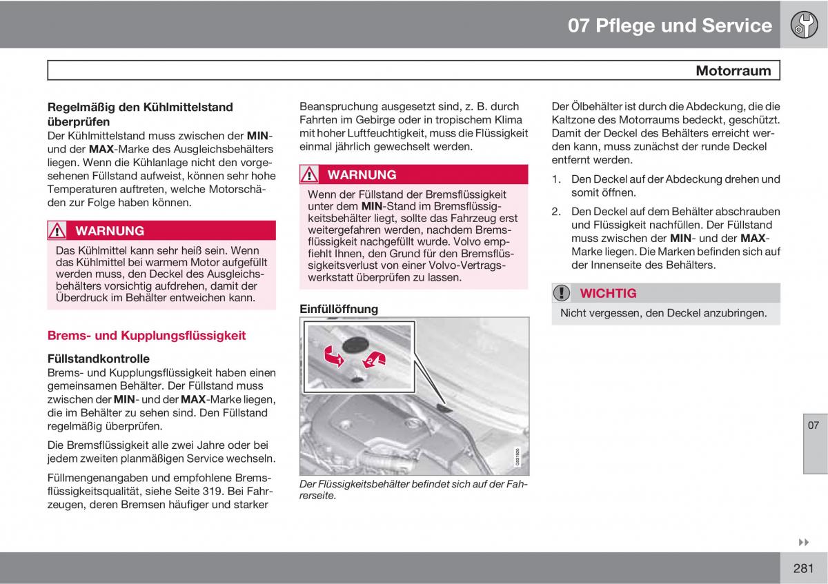 Volvo XC60 I 1 Handbuch / page 281