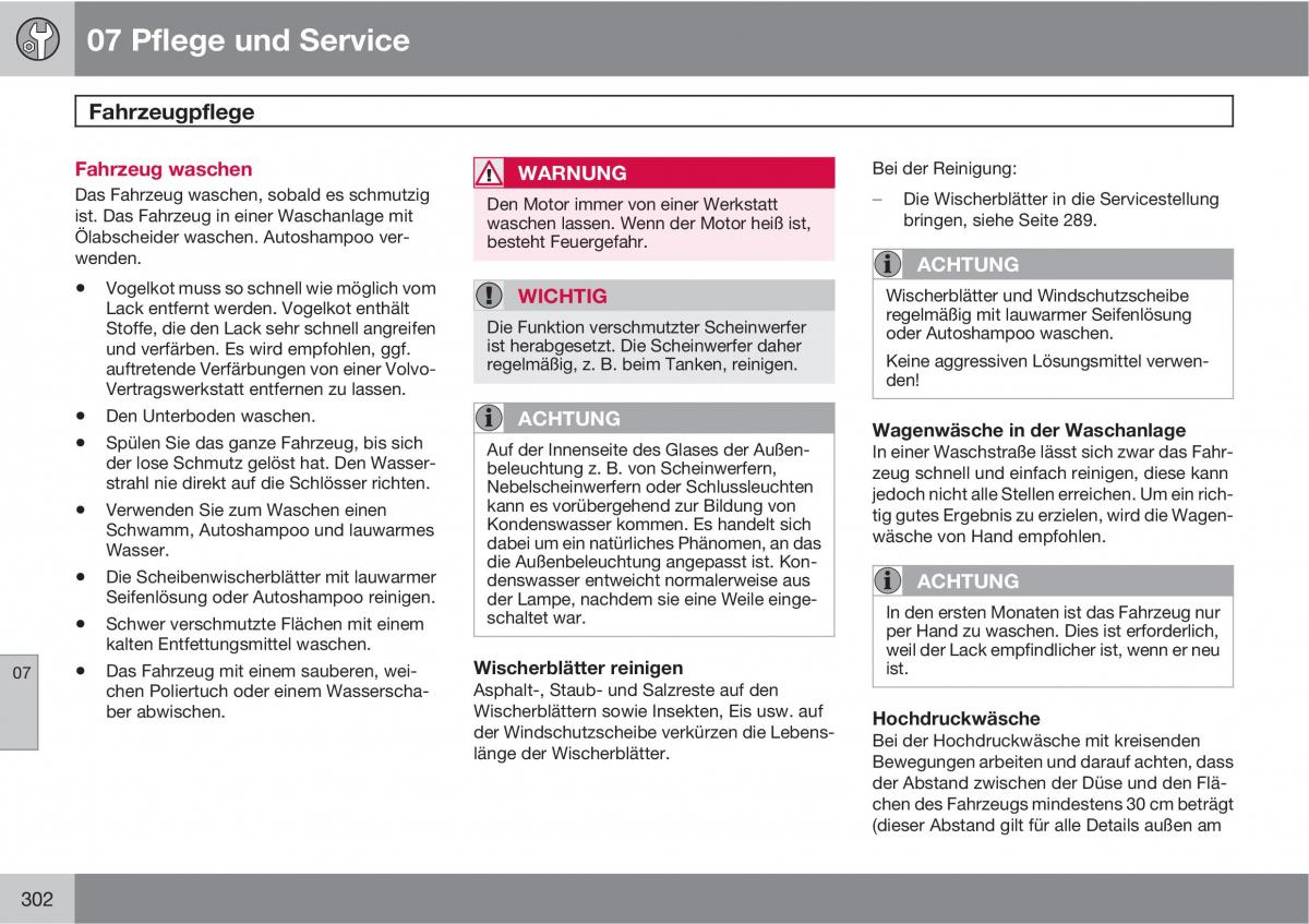 Volvo XC60 I 1 Handbuch / page 302