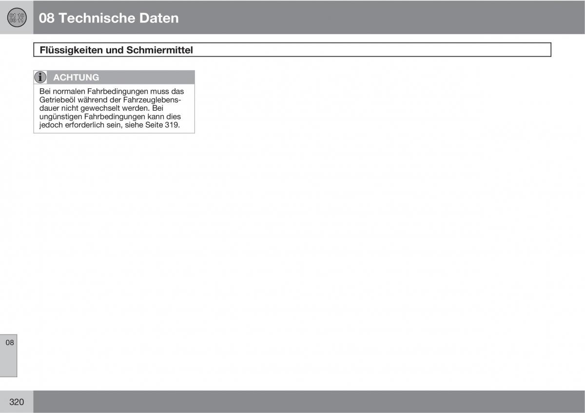 Volvo XC60 I 1 Handbuch / page 320
