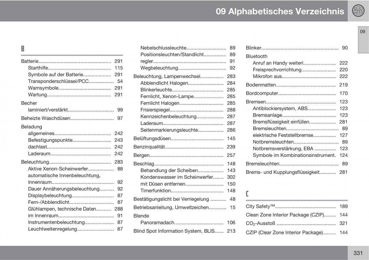 manual  Volvo XC60 I 1 Handbuch / page 331