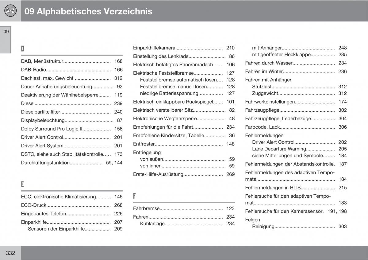 Volvo XC60 I 1 Handbuch / page 332