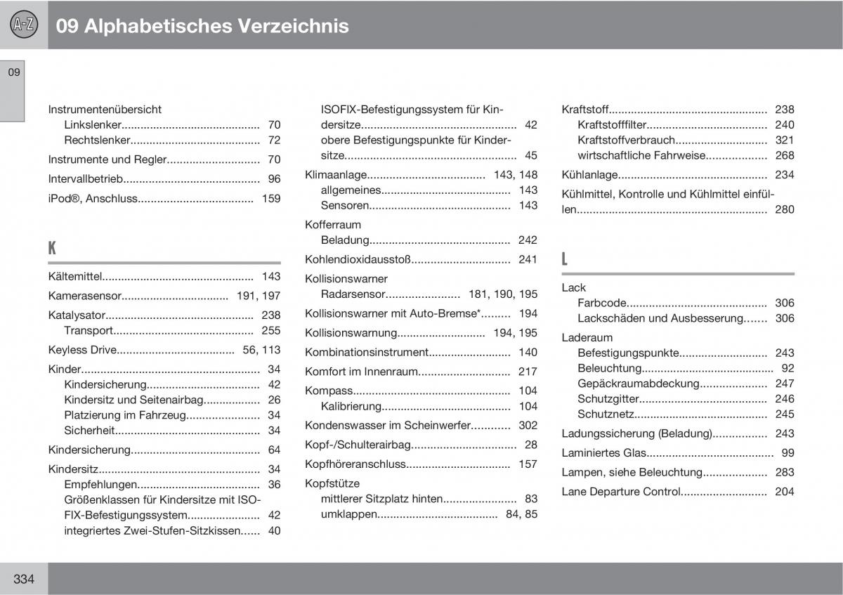 Volvo XC60 I 1 Handbuch / page 334