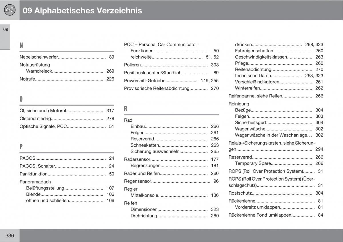 Volvo XC60 I 1 Handbuch / page 336