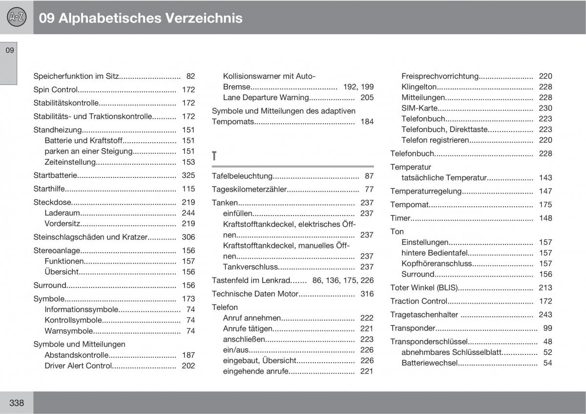 Volvo XC60 I 1 Handbuch / page 338