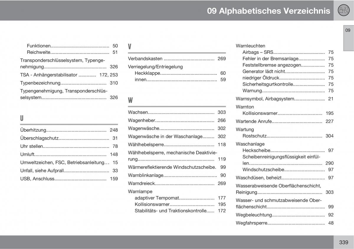 Volvo XC60 I 1 Handbuch / page 339