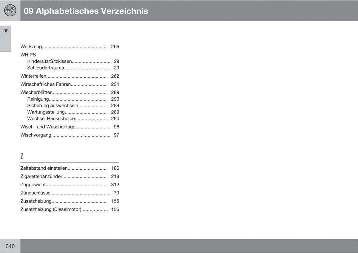 manual  Volvo XC60 I 1 Handbuch / page 340