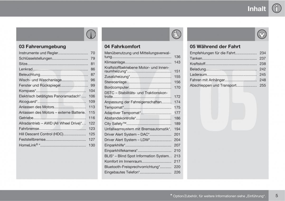 Volvo XC60 I 1 Handbuch / page 5