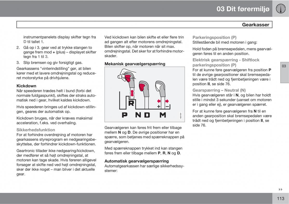 Volvo XC60 I 1 Bilens instruktionsbog / page 115