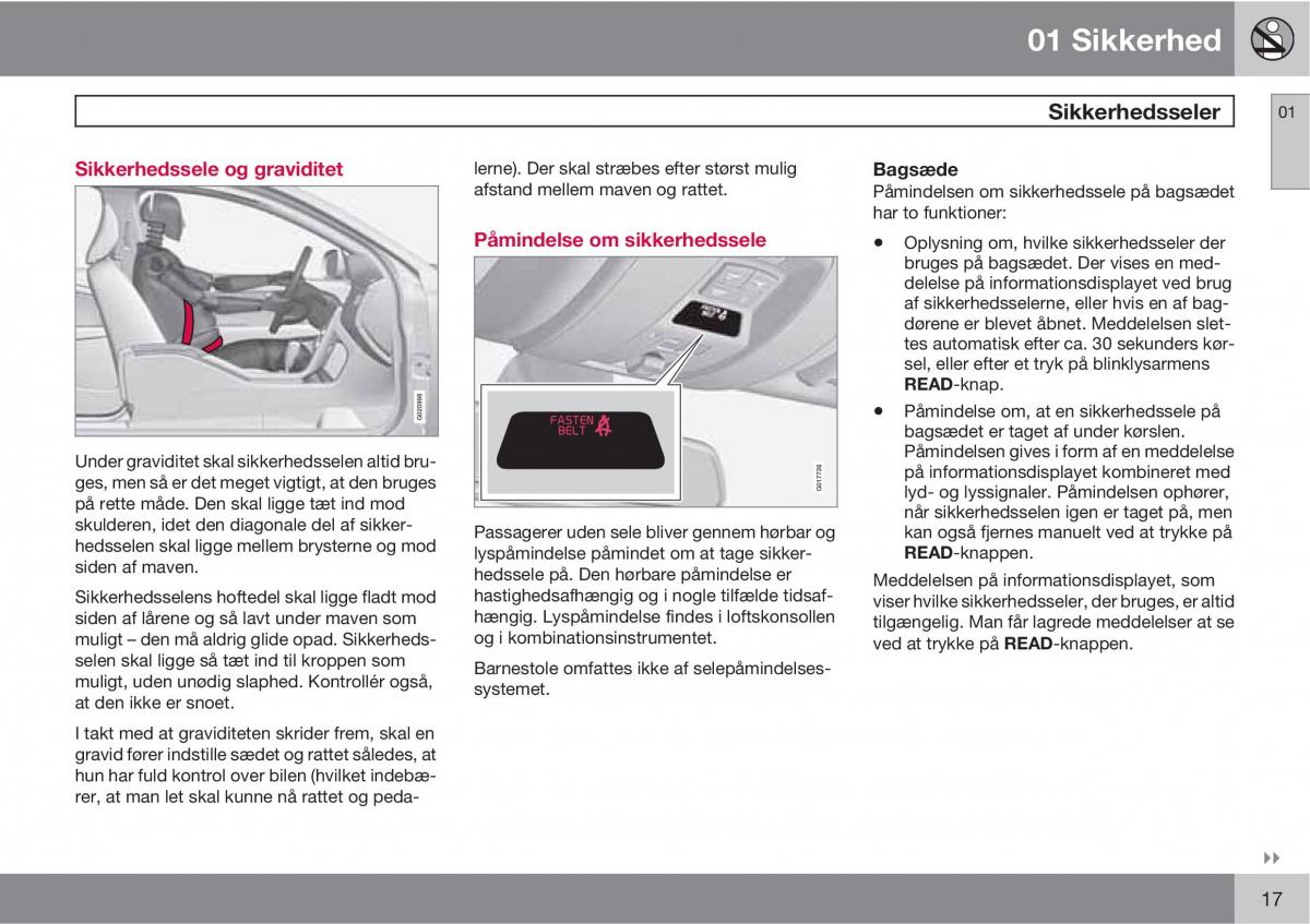 Volvo XC60 I 1 Bilens instruktionsbog / page 19