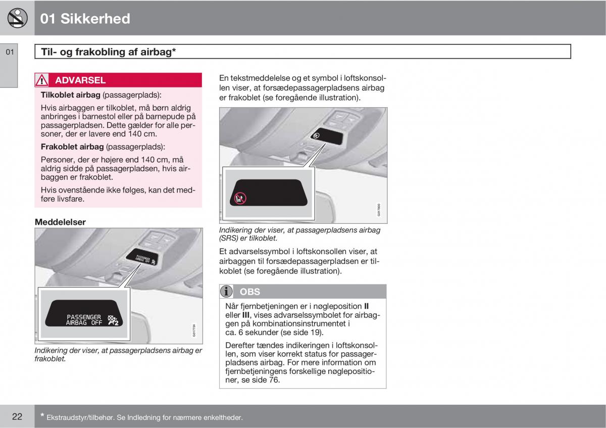 Volvo XC60 I 1 Bilens instruktionsbog / page 24