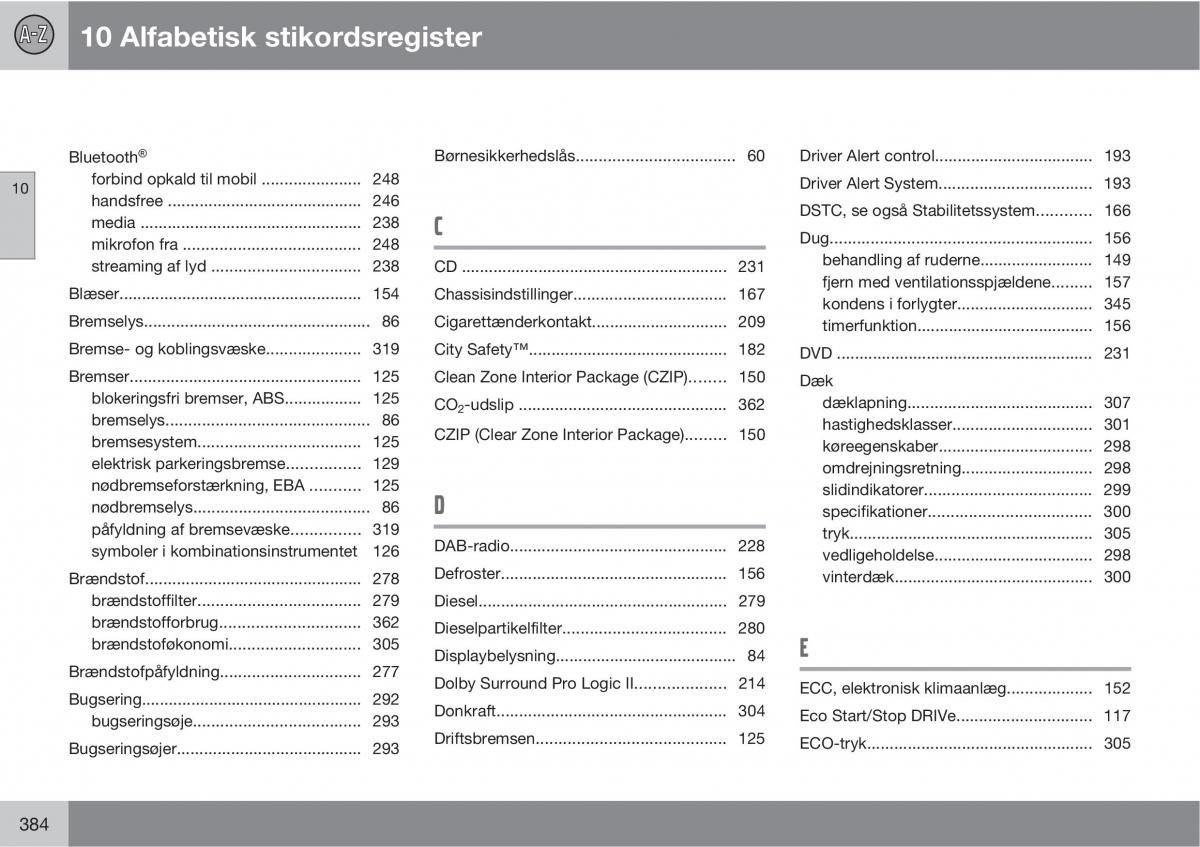 manual  Volvo XC60 I 1 Bilens instruktionsbog / page 386