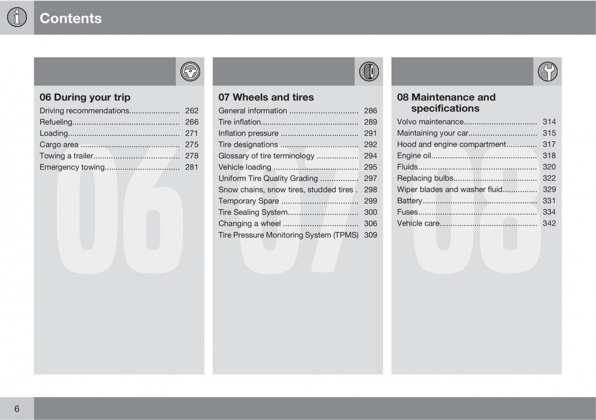 manual  Volvo XC60 I 1 owners manual / page 6