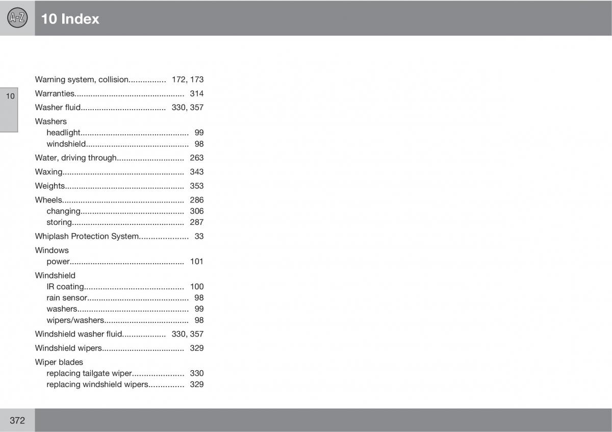 manual  Volvo XC60 I 1 owners manual / page 372