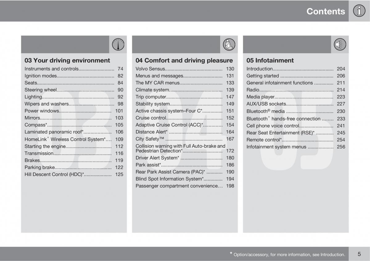 manual  Volvo XC60 I 1 owners manual / page 5