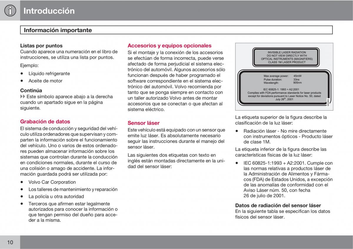 manual  Volvo XC60 I 1 manual del propietario / page 10