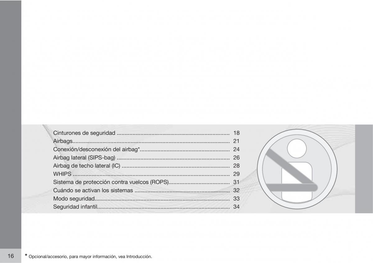 Volvo XC60 I 1 manual del propietario / page 16