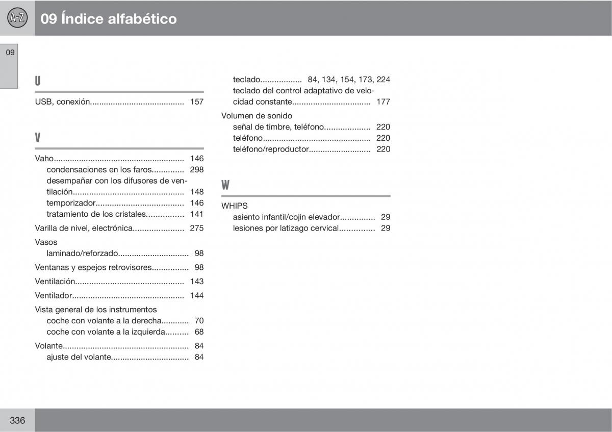 Volvo XC60 I 1 manual del propietario / page 336