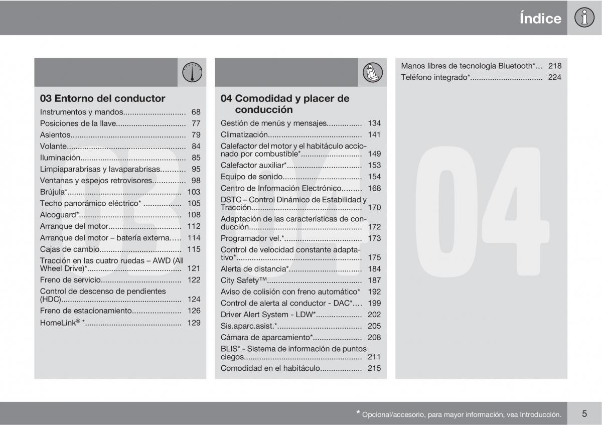 Volvo XC60 I 1 manual del propietario / page 5