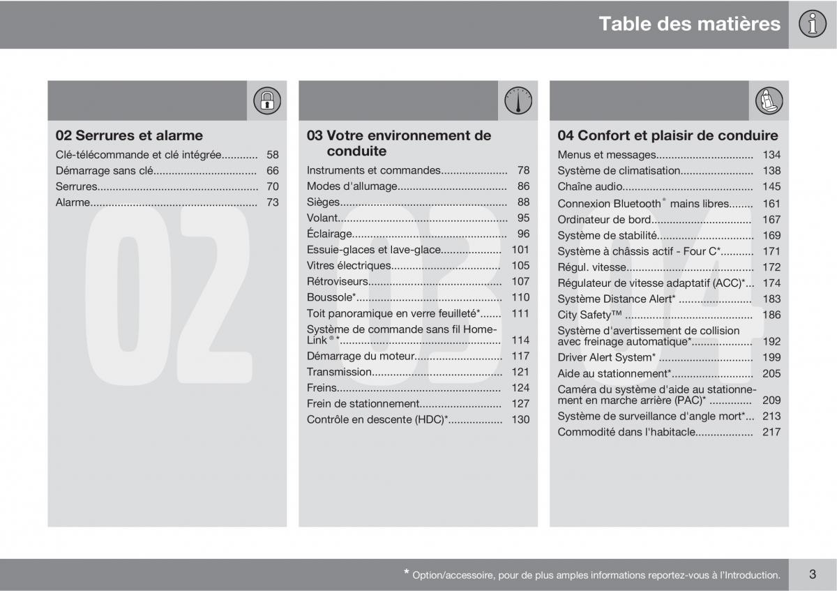 manual  Volvo XC60 I 1 manuel du proprietaire / page 5