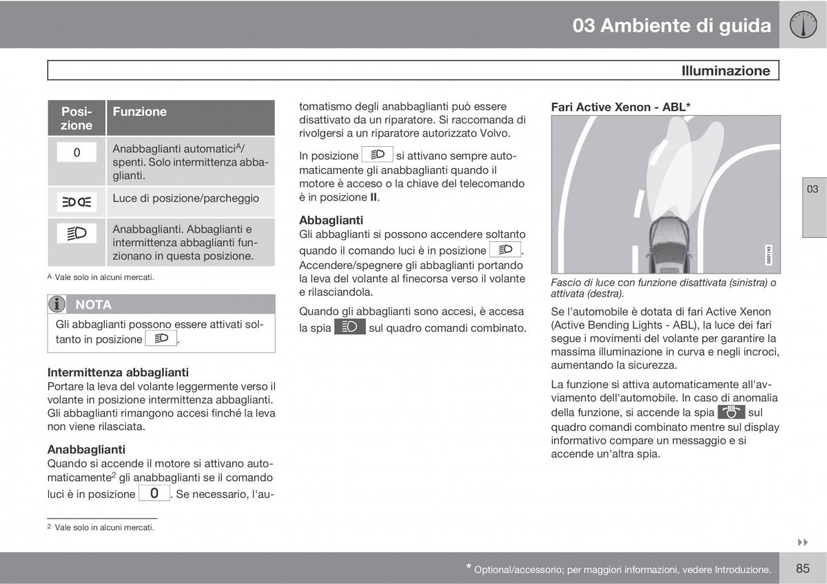 Volvo XC60 I 1 manuale del proprietario / page 85