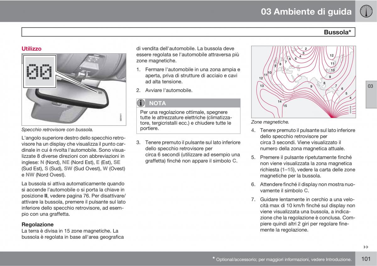 Volvo XC60 I 1 manuale del proprietario / page 101
