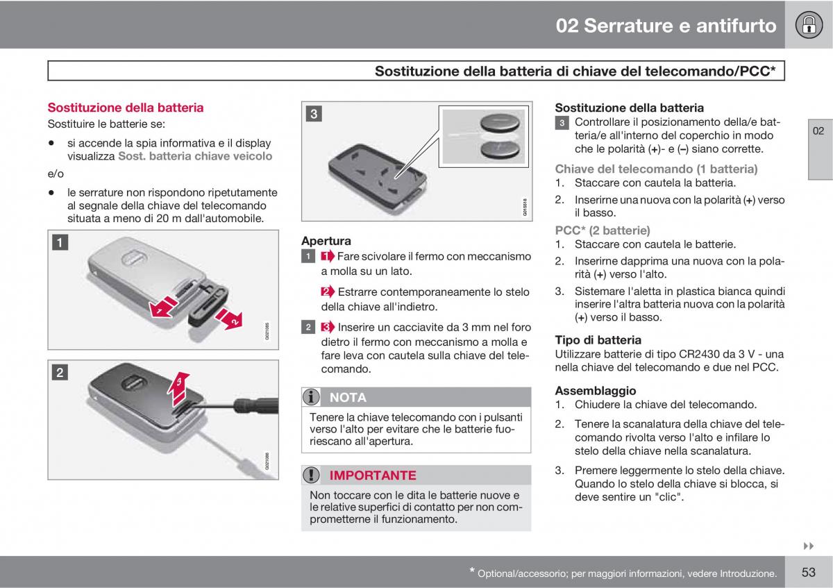 Volvo XC60 I 1 manuale del proprietario / page 53
