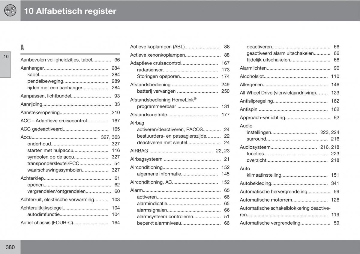 manual Volvo XC60 I 1 handleiding / page 380