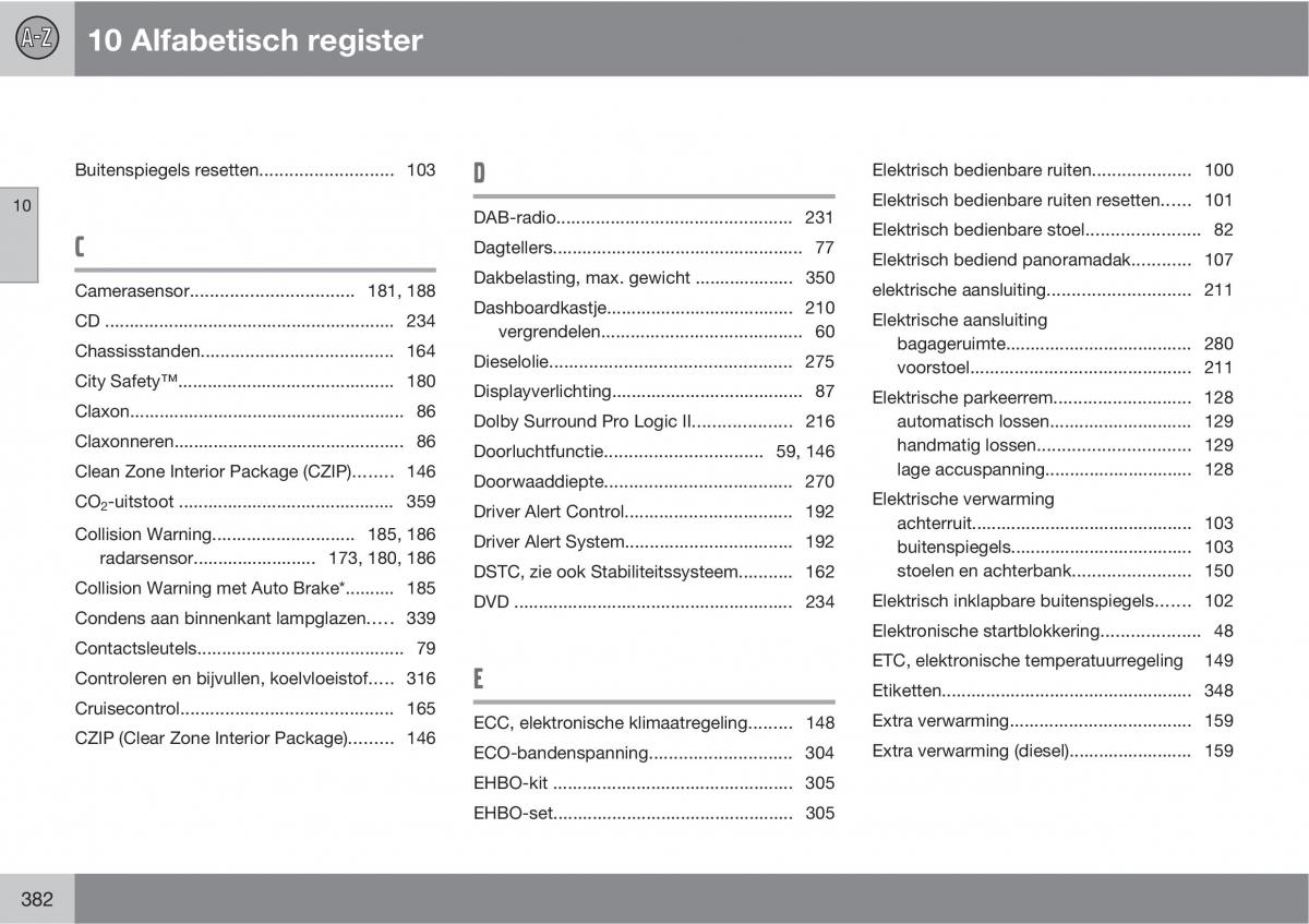 manual Volvo XC60 I 1 handleiding / page 382