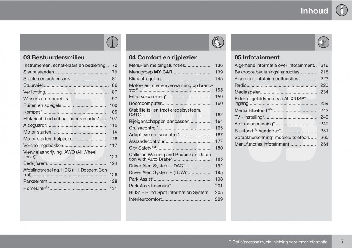 manual Volvo XC60 I 1 handleiding / page 5