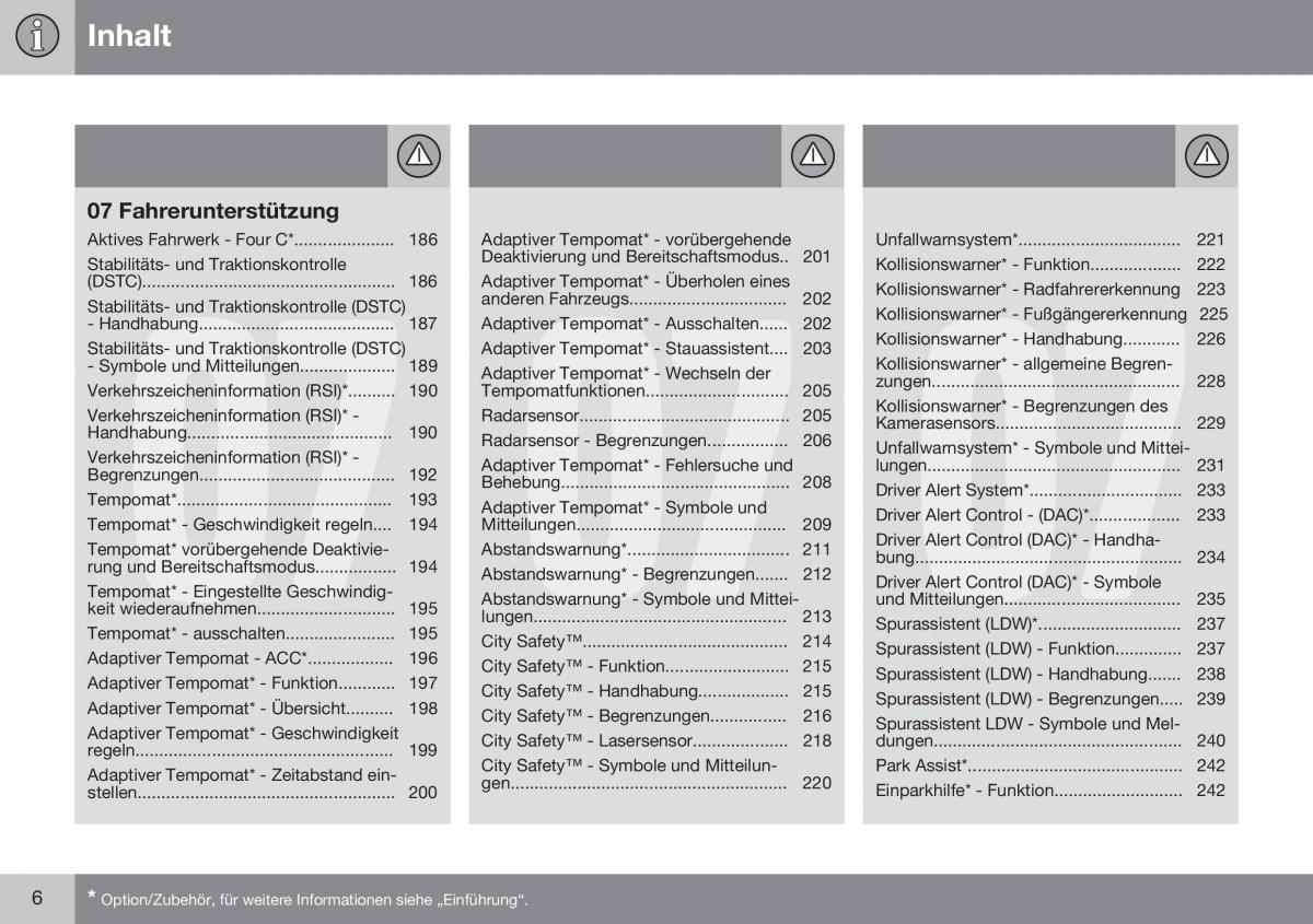 Volvo XC60 I 1 FL Handbuch / page 8