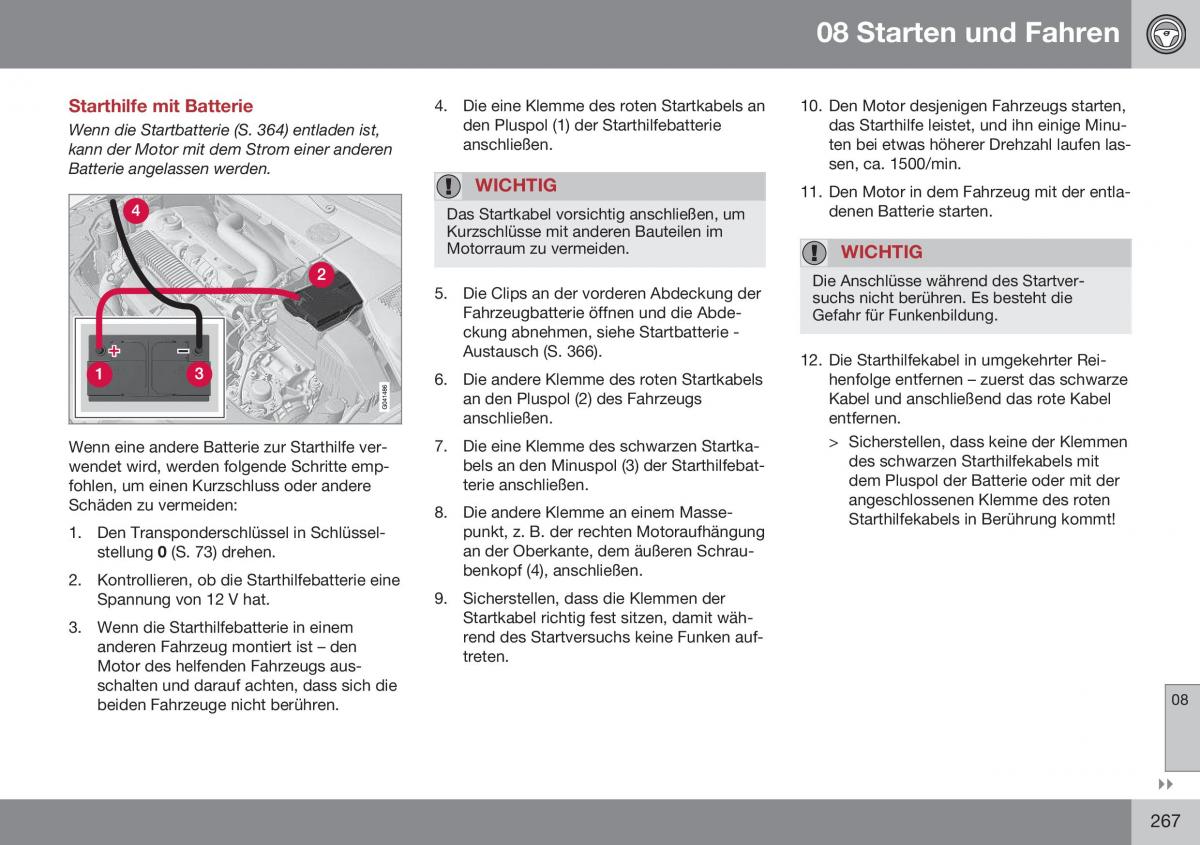 Volvo XC60 I 1 FL Handbuch / page 269