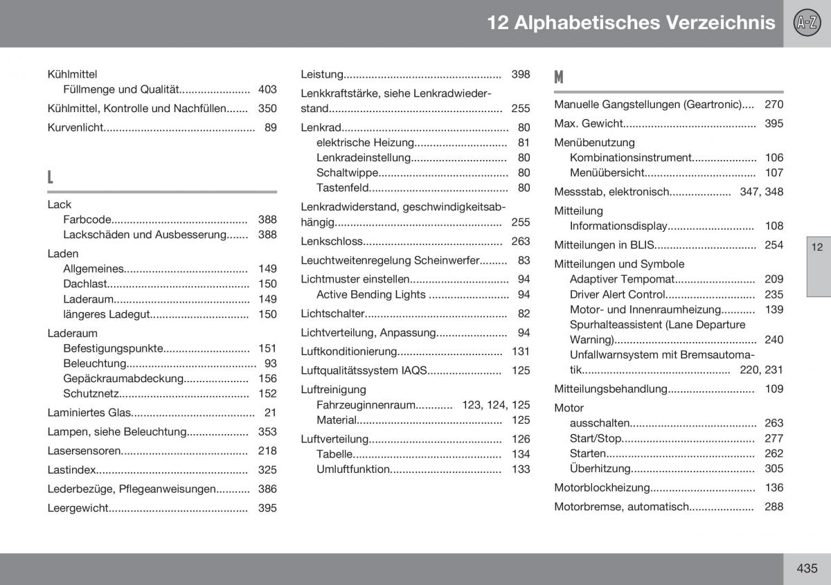 Volvo XC60 I 1 FL Handbuch / page 437