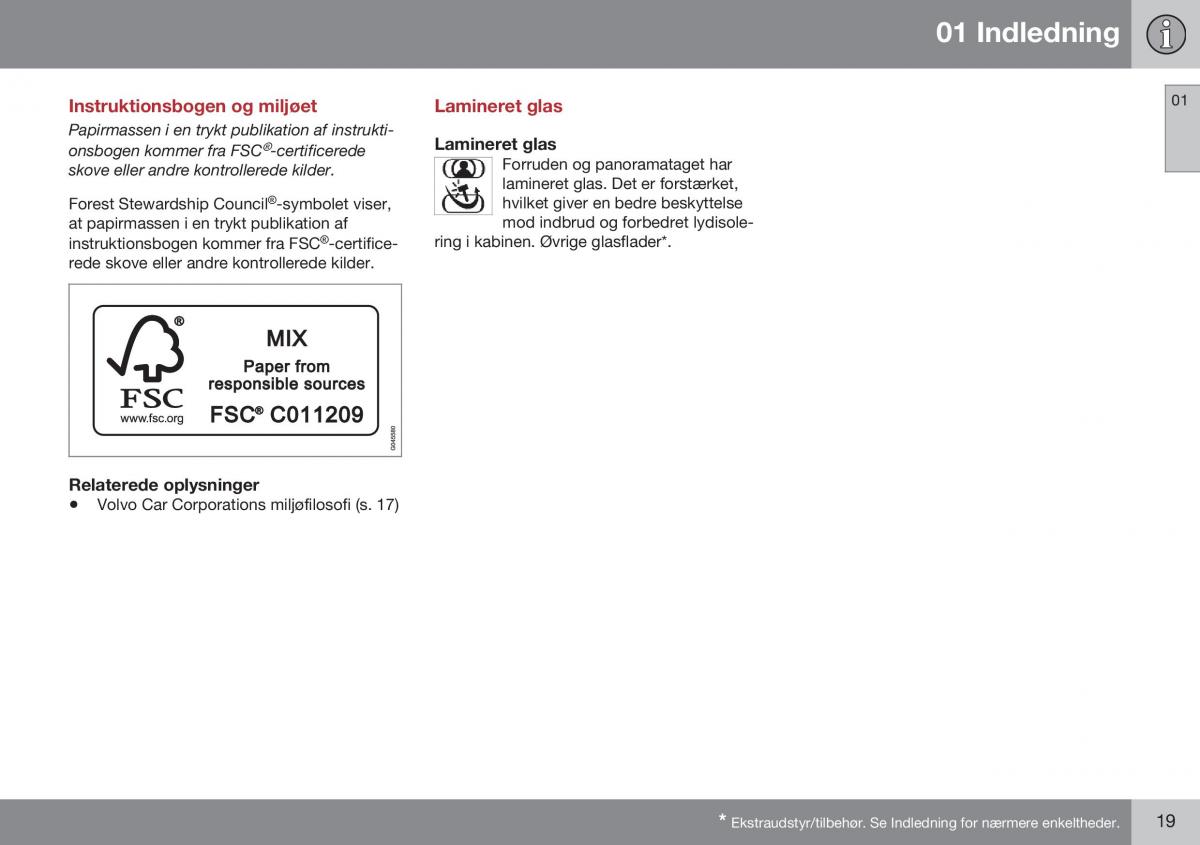 Volvo XC60 I 1 FL Bilens instruktionsbog / page 21