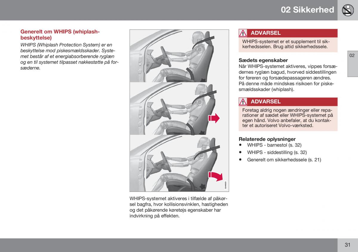 Volvo XC60 I 1 FL Bilens instruktionsbog / page 33