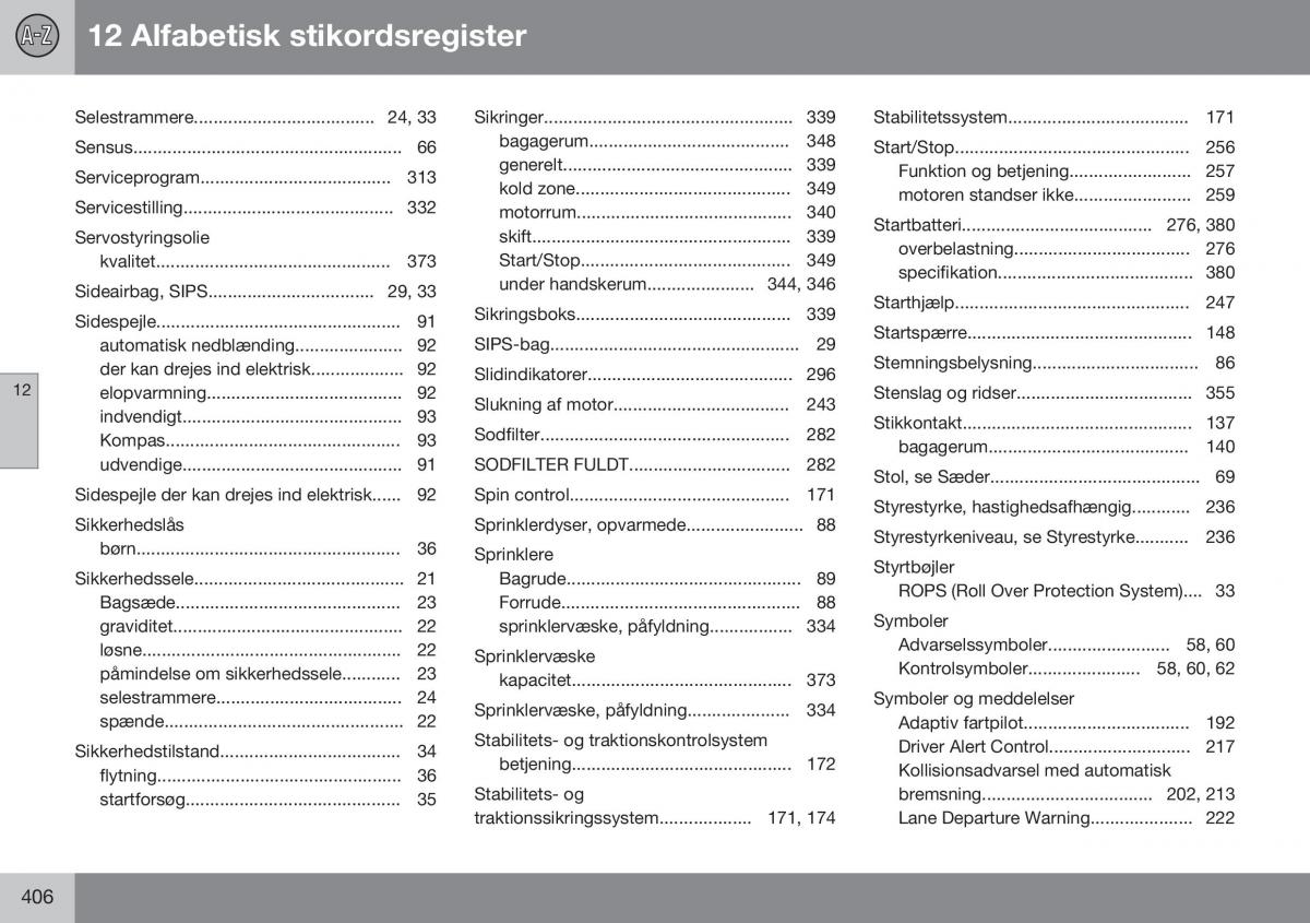 Volvo XC60 I 1 FL Bilens instruktionsbog / page 408