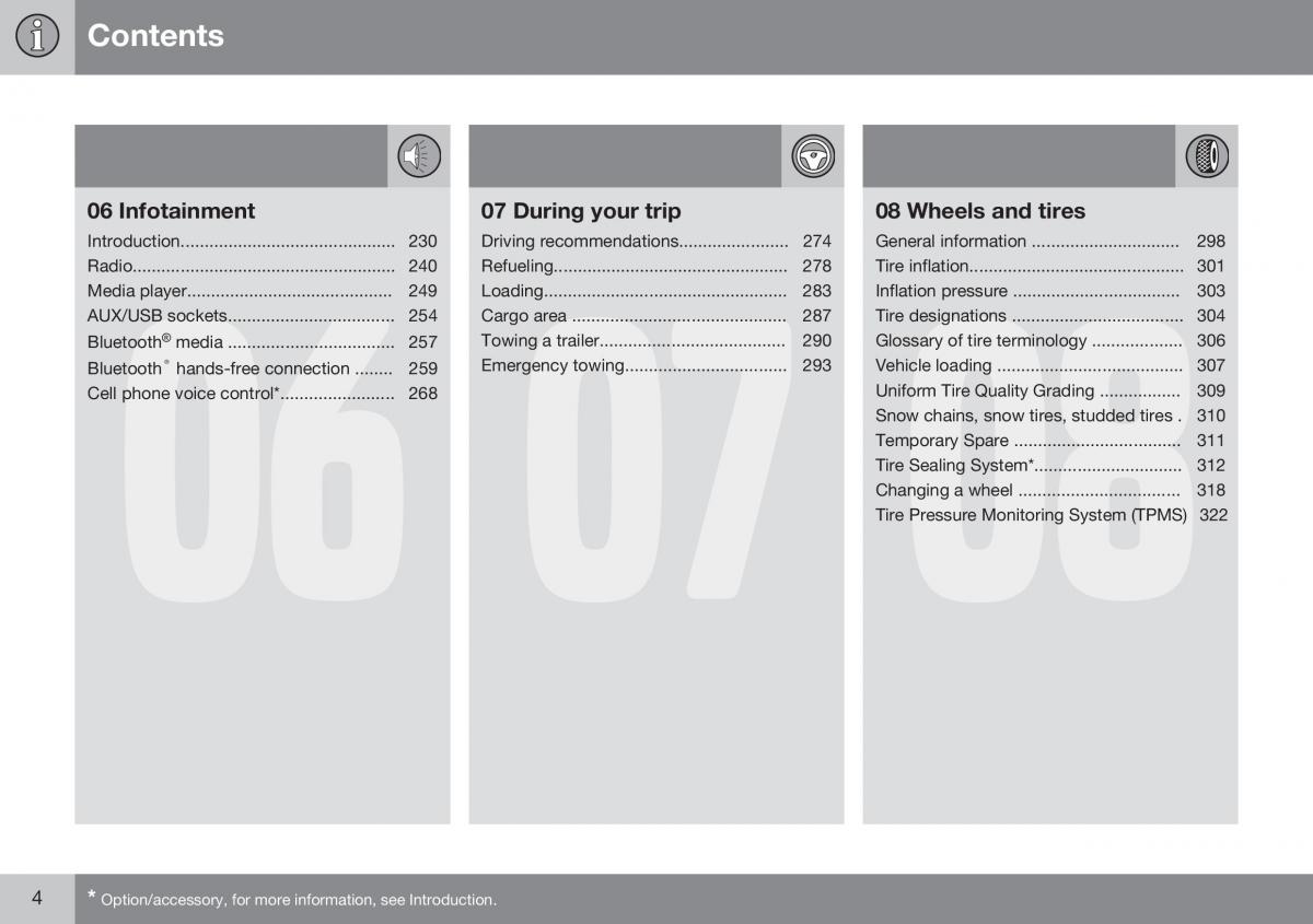 Volvo XC60 I 1 FL owners manual / page 6