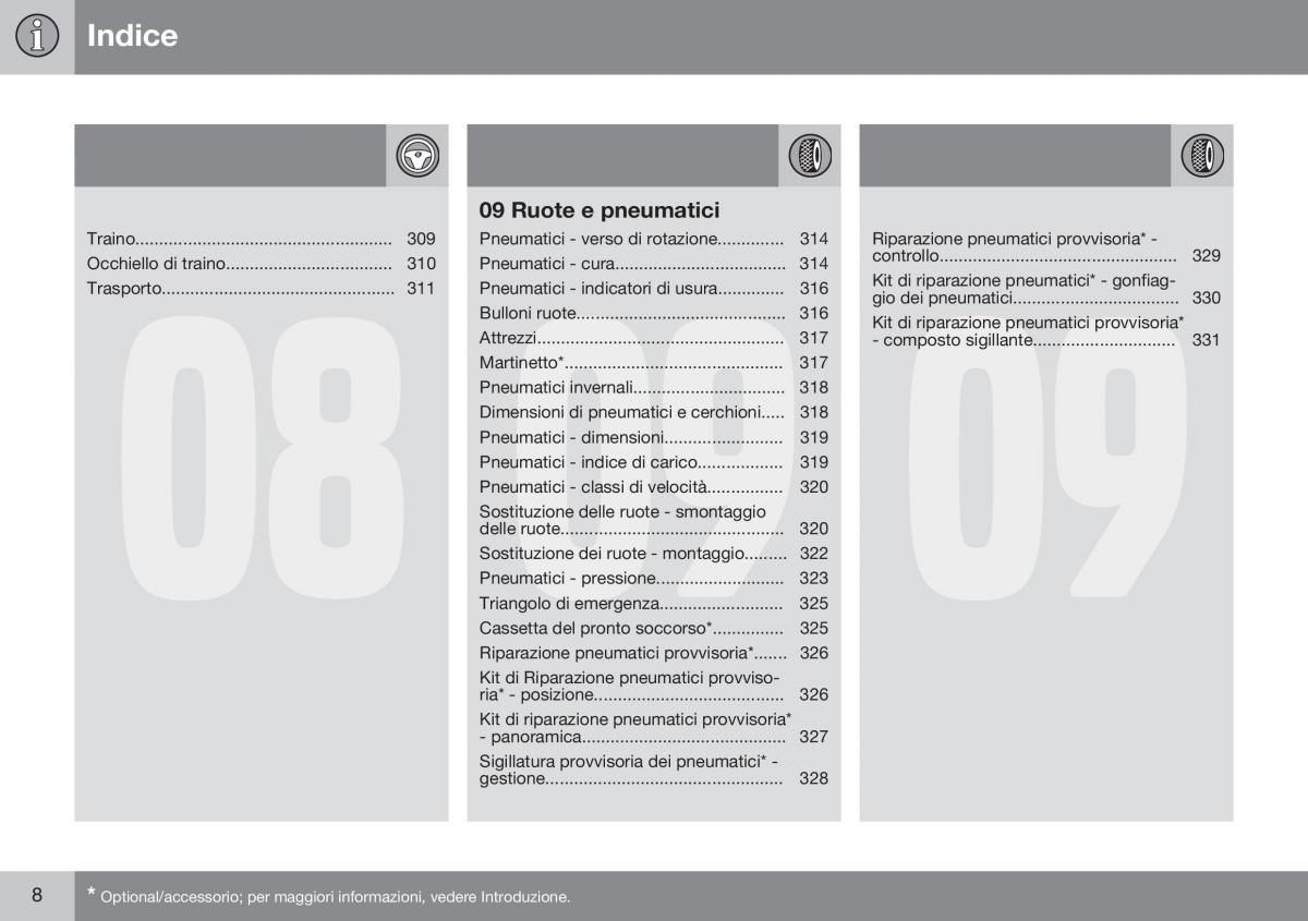 Volvo XC60 I 1 FL manuale del proprietario / page 10