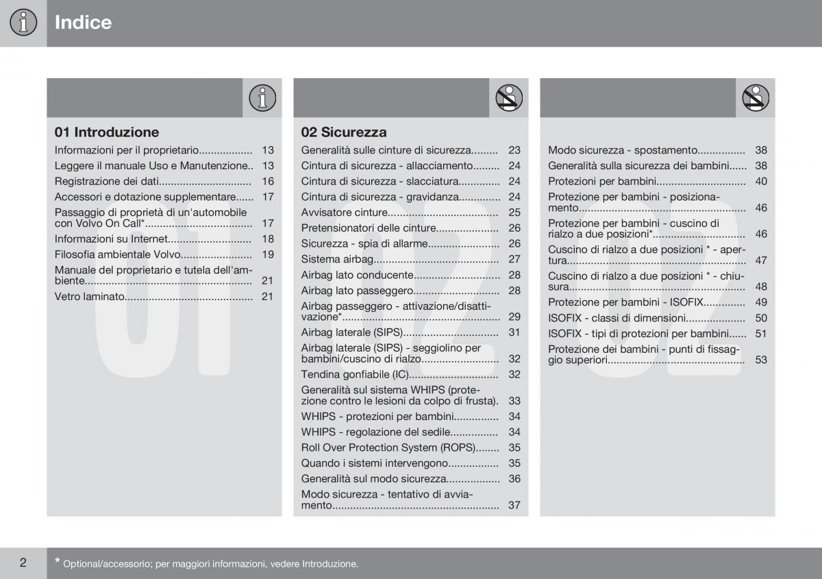 Volvo XC60 I 1 FL manuale del proprietario / page 4