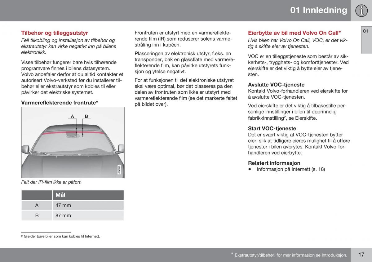 Volvo XC60 I 1 FL bruksanvisningen / page 19