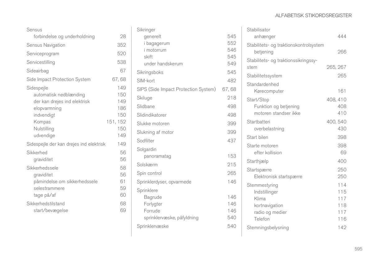 Volvo XC60 II 2 Bilens instruktionsbog / page 597