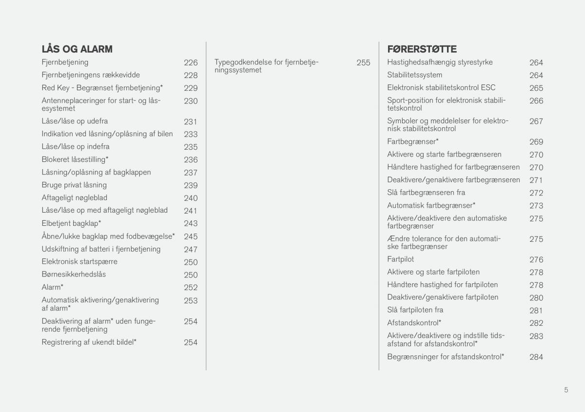 Volvo XC60 II 2 Bilens instruktionsbog / page 7