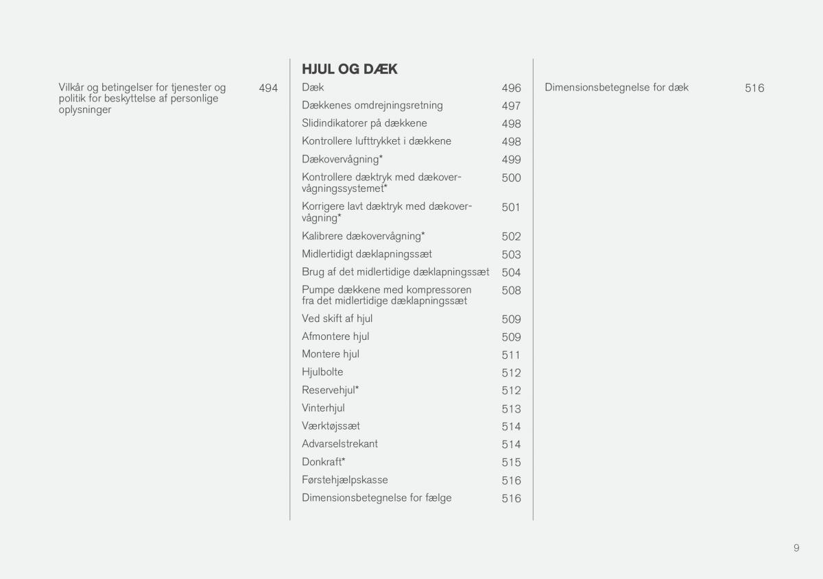 Volvo XC60 II 2 Bilens instruktionsbog / page 11