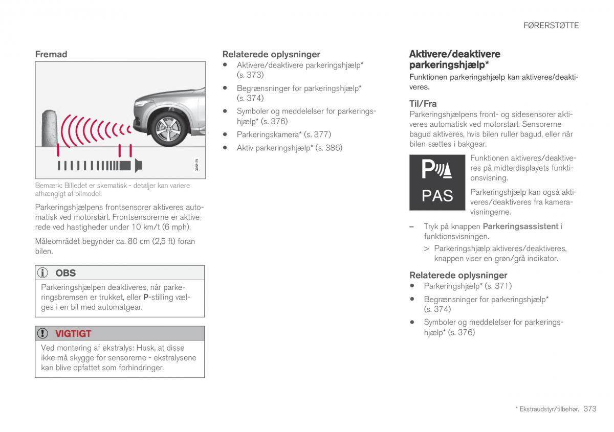 Volvo XC60 II 2 Bilens instruktionsbog / page 375