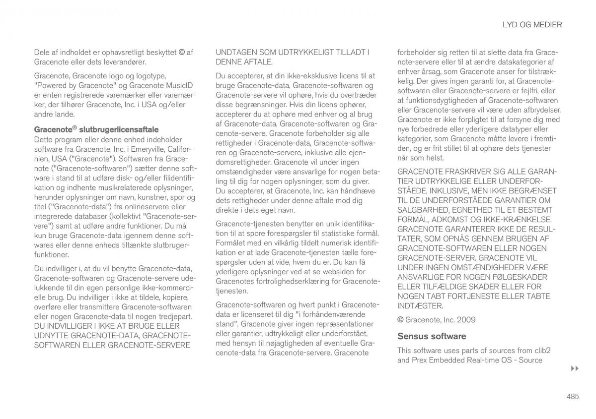Volvo XC60 II 2 Bilens instruktionsbog / page 487